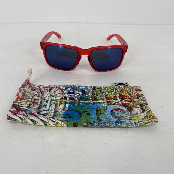 Oakley Custom Holbrook Sunglasses Red Translucent Frame - Picture 1 of 7